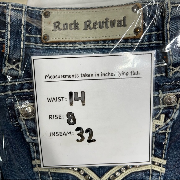 Women’s Rock Revival Elaina Boot Cut Stretch Jeans Size 27 E8254823L - Picture 4 of 16